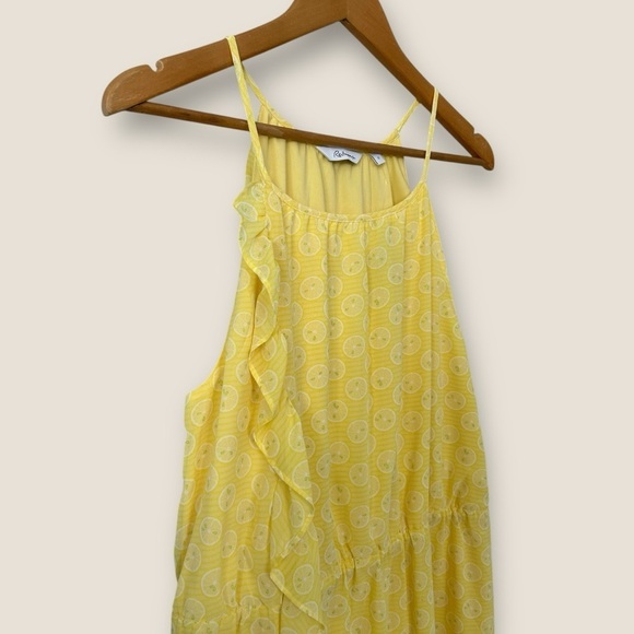 Reitmans Yellow Lemon Summer Ruffle Dress NWT - Picture 4 of 11